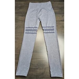 MiniBeast High Waisted Gray Leggings Sz Large 24" Inseam